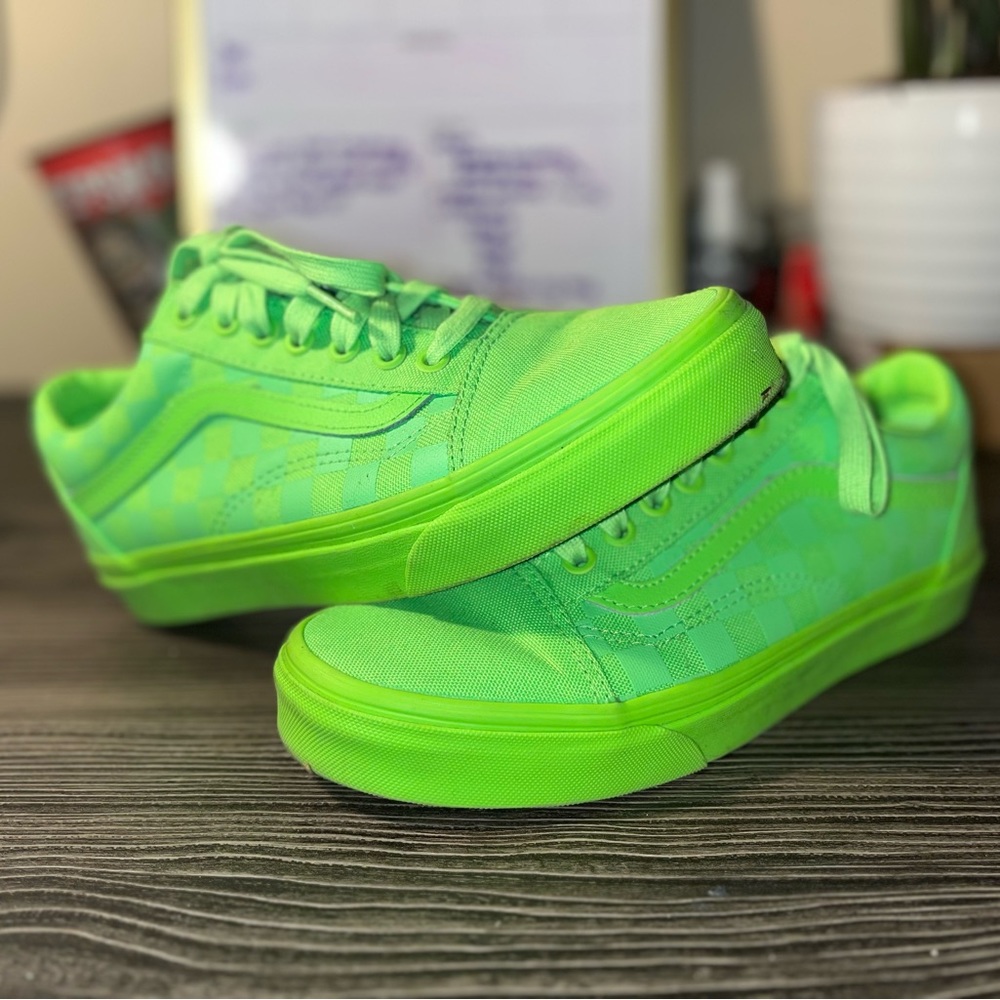 Lime Green Vans Shoes 6.5m/8w